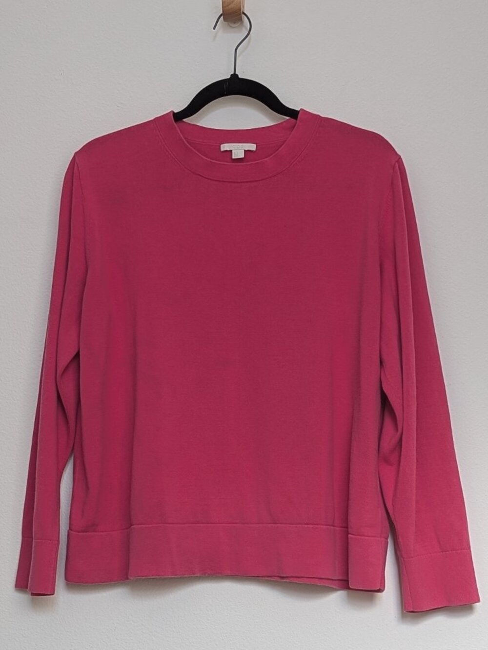 COS Pink Cotton Crew Neck Sweater